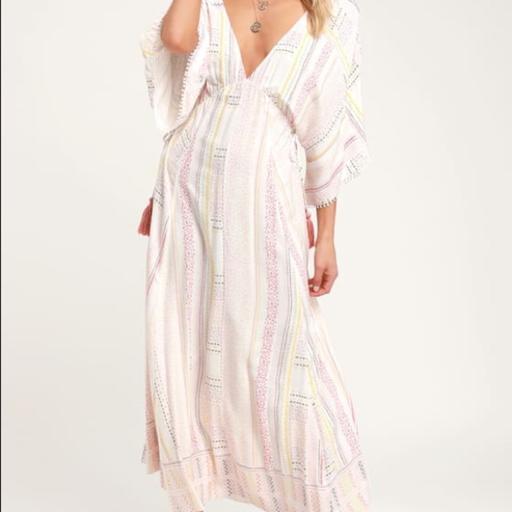 White Lulus midi dress